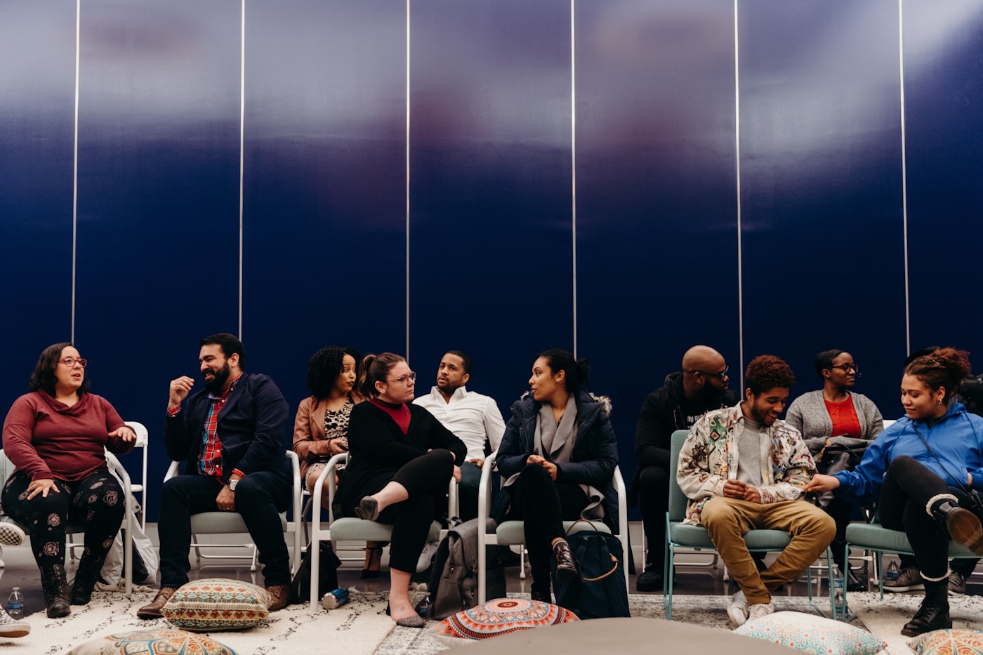 Diverse group therapy session for addiction treatment and recovery