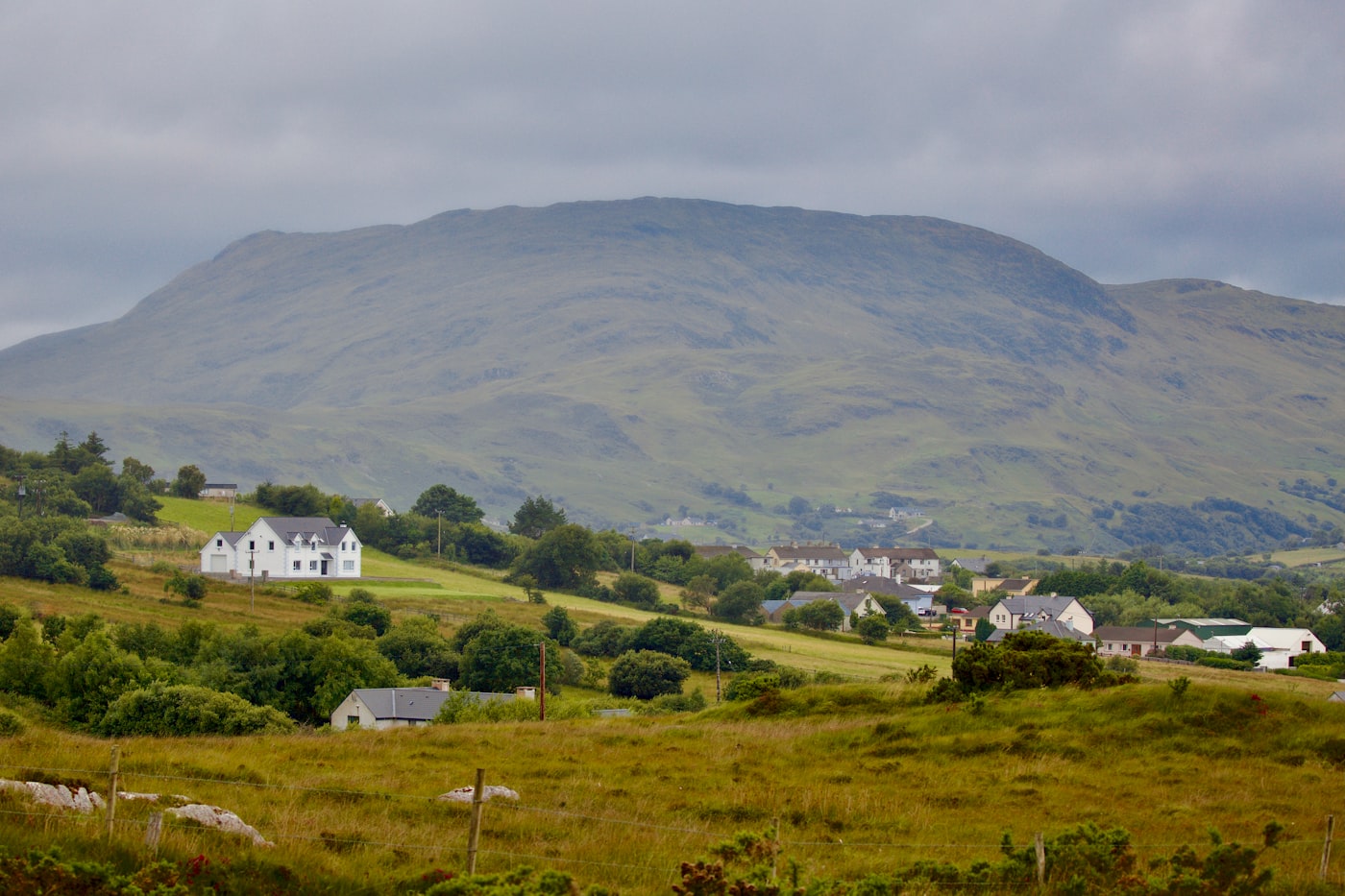 County Carlow farmland and countryside near Tullow, Ireland